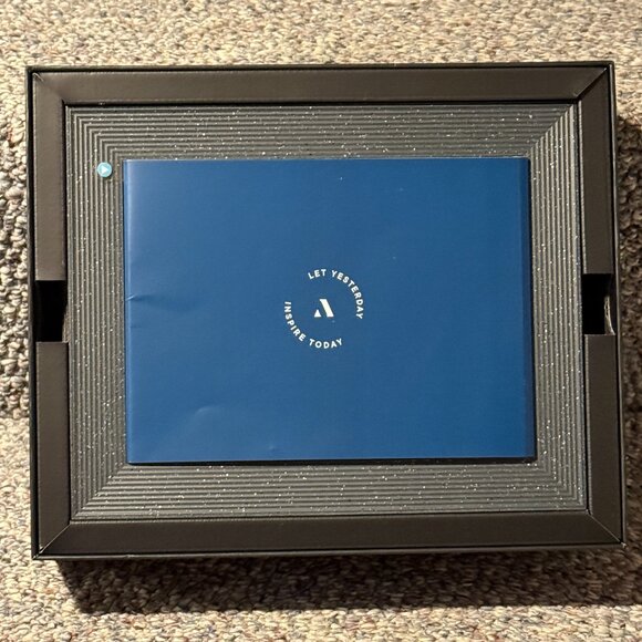 Aura Mason Luxe 9.8”x7.8” Digital Frame Pebble AF700-BLK Hi-res Pixel NIB - Picture 3 of 7